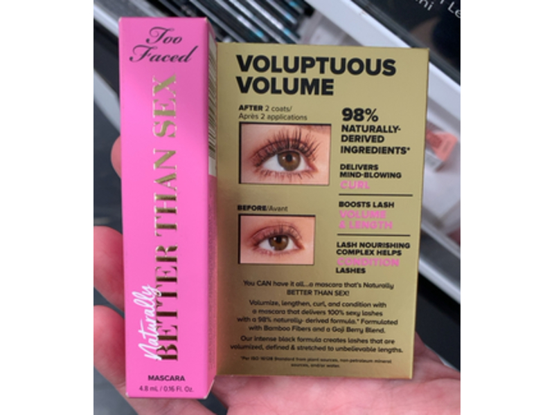 Too Faced Better Than Sex Volume Mascara, Black, 0.16 fl oz/4.8 mL
