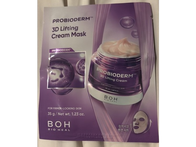 BOH Bio Heal Probioderm 3D Lifting Cream Mask, 1.23 oz/35 g