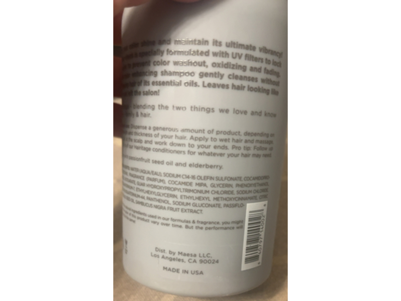 Hairitage By Mindy McKnight Color Check Color Care Shampoo, 13 fl oz/384 mL