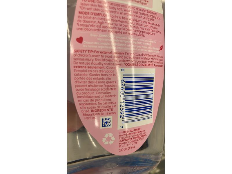 Johnson's Baby Oil, 591 ml