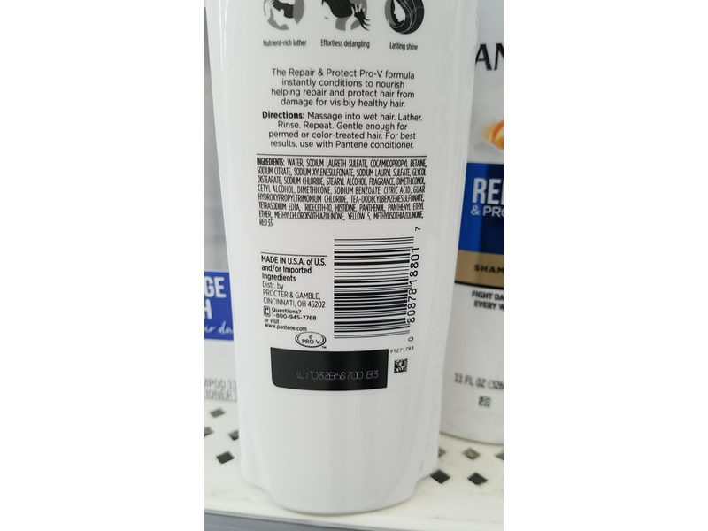Pantene Shampoo, Repair & Protect, 11 fl oz/326 mL