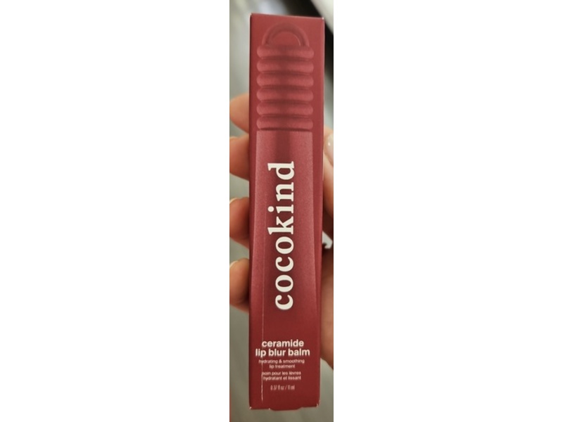 Cocokind Ceramide Lip Blur Balm, Be Bold Burgundy, 0.37 fl oz/11 mL