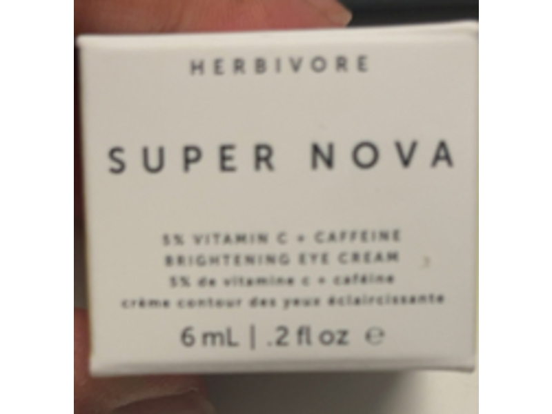 Herbivore Supernova Brightening Eye Cream, Vitamin C + Caffeine, 0.2 fl oz/6 mL