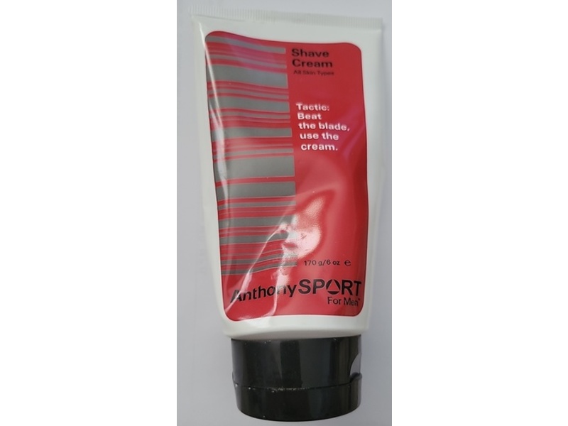 Anthony Sport Shave Cream, 6 fl oz/170 g