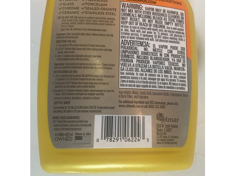 CLR Brilliant Bath Foaming Action Cleanser, Lavender, 26 fl oz/770 mL