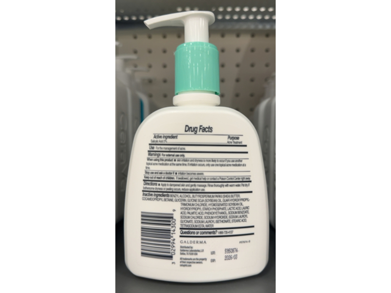 Cetaphil Gentle Clear Pore Clearing Acne Cleanser, 2% Salicylic Acid, 8 fl oz/237 mL