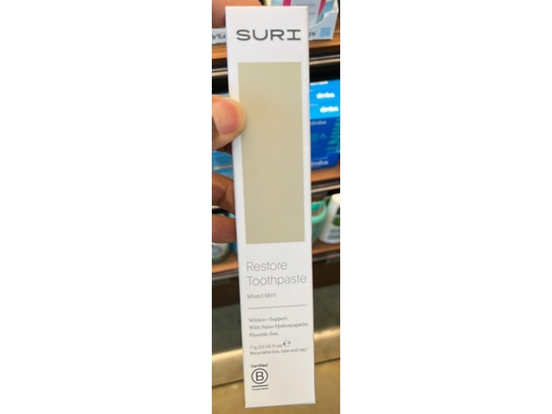 Suri Restore Toothpaste, Mixed Mint, 2.5 fl oz/71 g