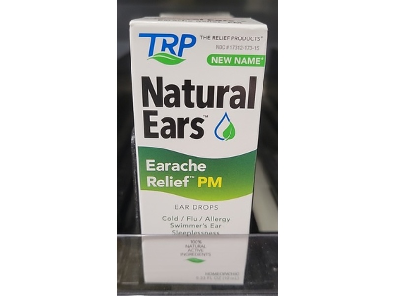 TRP The Relief Products Natural Ears Earache Relief Drops, 0.33 fl oz/100 mL