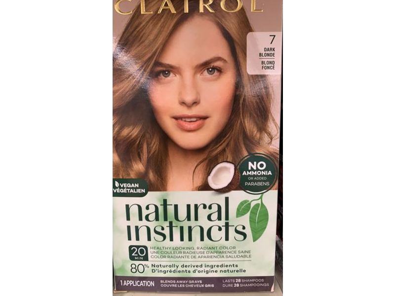 Clairol Natural Instincts Semi-Permanent Hair Color, 7 Dark Blonde