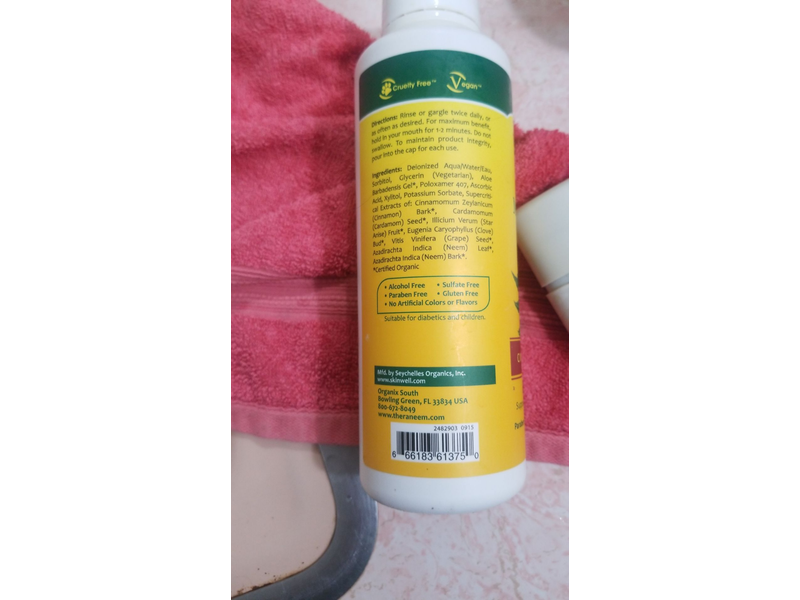 TheraNeem Neem Mouthwash, Cinnamon Therapy 16oz