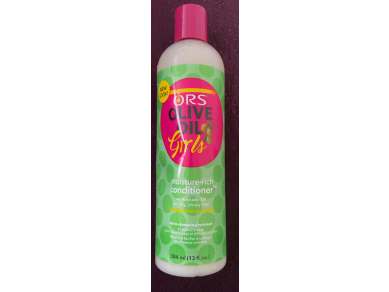 ORS Olive Oil Girls Moisture-Rich Conditioner, Avocado Oil, 13 fl oz/384 mL