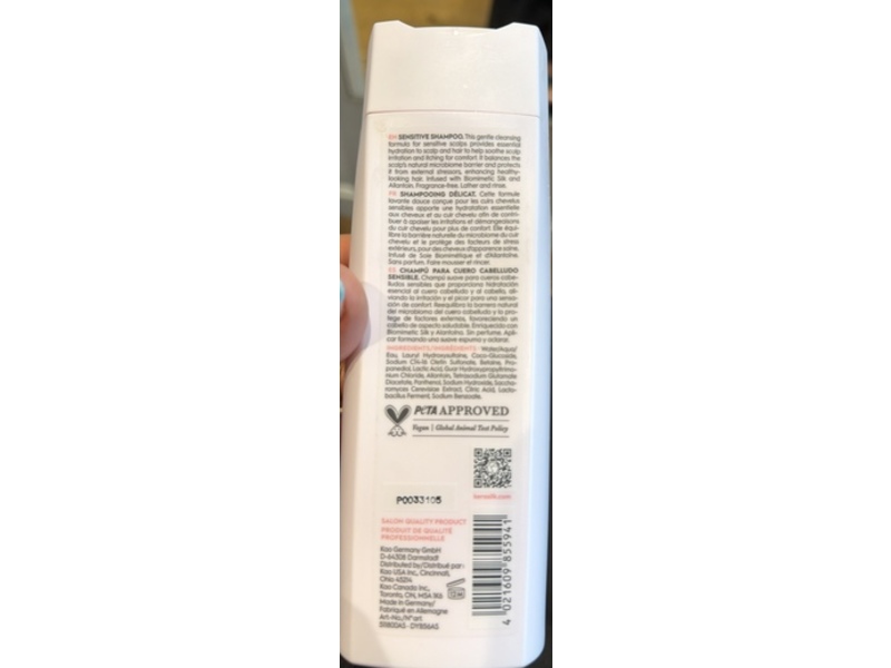 Kerasilk Soothed Balanced Sensitive Shampoo, 8.4 fl oz/250 mL