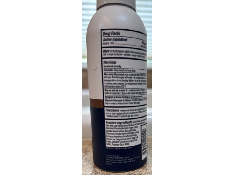Tommie Copper Pain Relief Liquid Spray, 4 oz/113 g