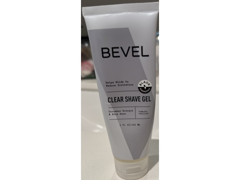 Bevel Clear Shave Gel, Aloe Vera & Cucumber Extract, 4 fl oz/120 mL