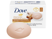 Dove Moisturizing Soap, Shea Butter & Vanilla Scent, 3.17 fl oz/90 g, Pack Of 4 - Image 2