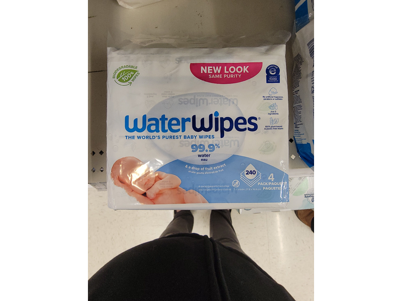 Waterwipes Baby Wipes, 240 Count, Pack Of 4