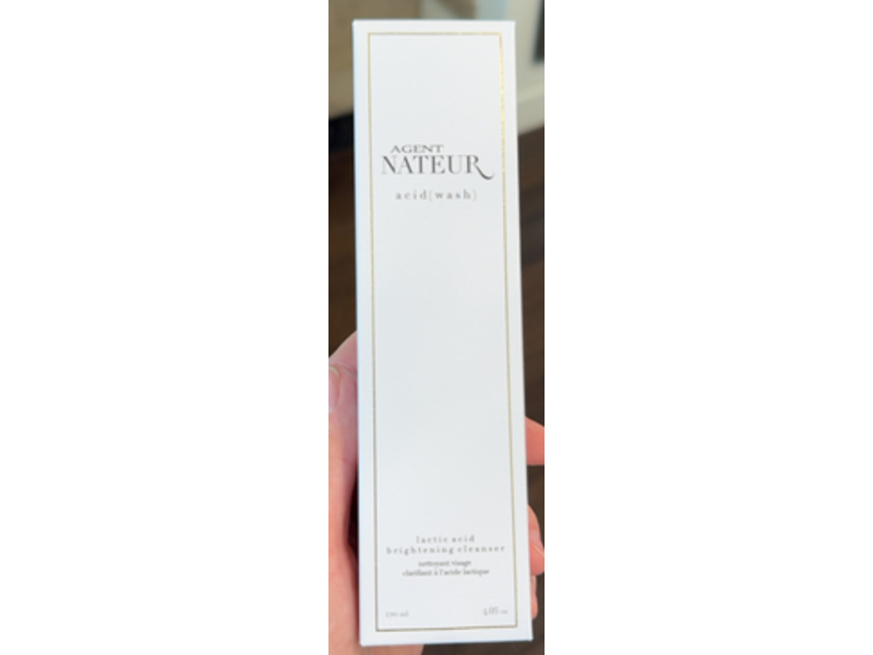 Agent Nateur Acid (Wash) Brightening Cleanser, Lactic Acid, 4.05 fl oz/120 mL