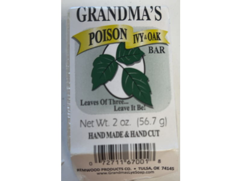 Grandma's Poison Ivy & Oak Bar Soap, 2.0 oz/56.7 g