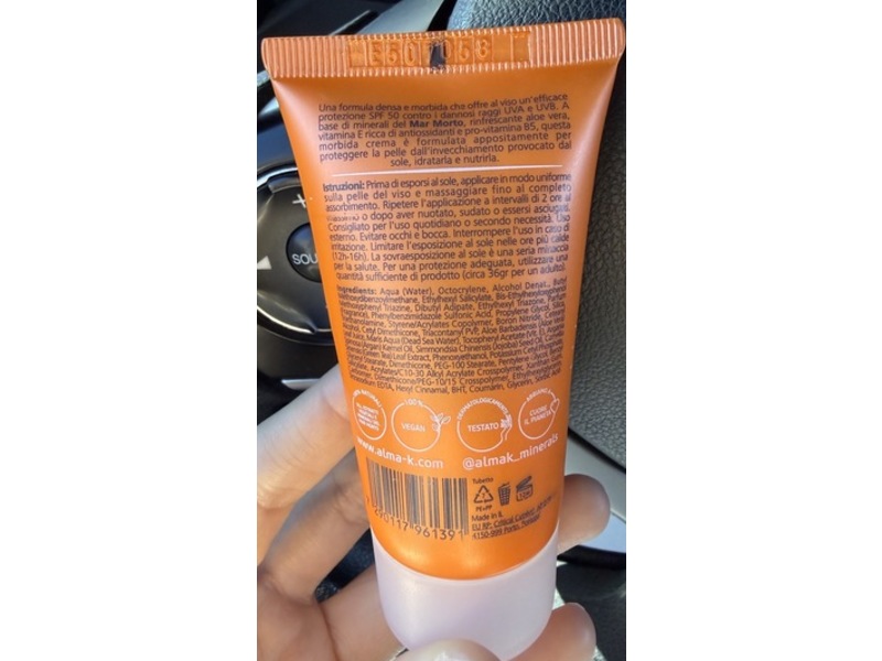 Alma K Sun Care Protect & Nourish Cream, SPF 50, 30 mL