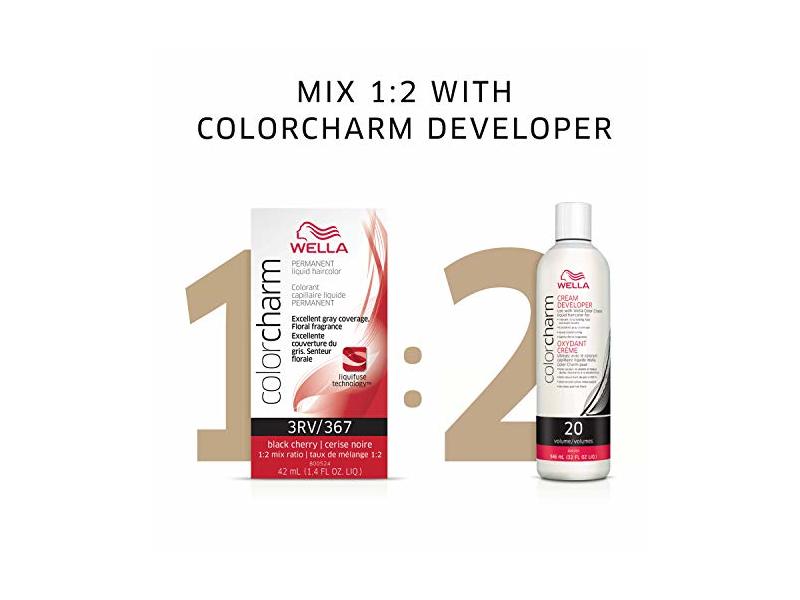 Wella ColorCharm Permanent Liquid Hair, 4R/356 Cinnamon Brown, 1.4 fl oz/42 mL