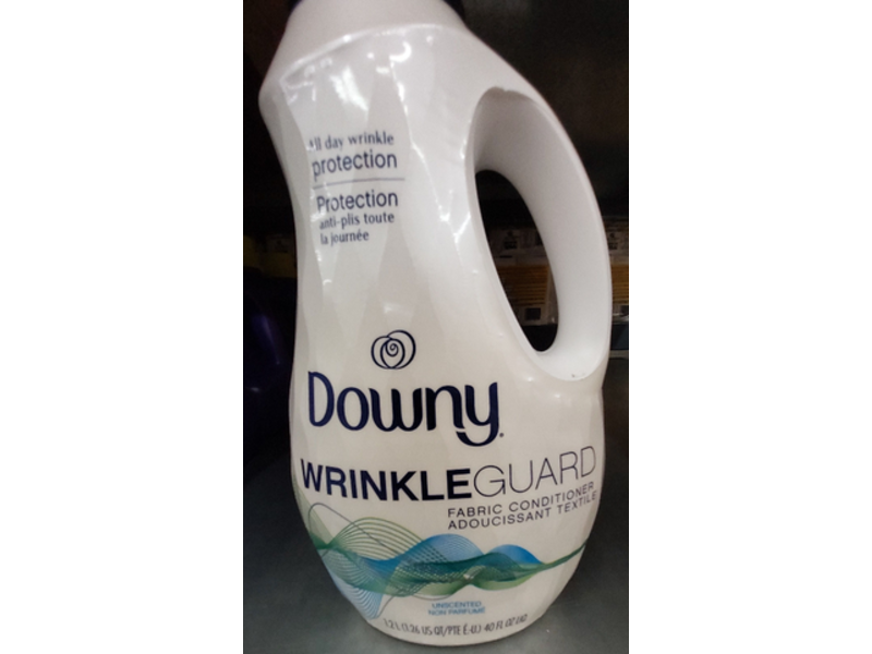 Downy Wrinkle Guard Fabric Conditioner, Unscented, 40 fl oz/1.2 L