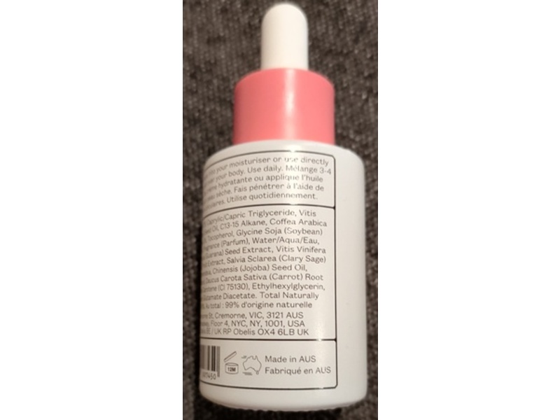 Frank Body Booty Drops Firming Body Oil, Drop It Like You're Hot, 1fl oz/30 mL