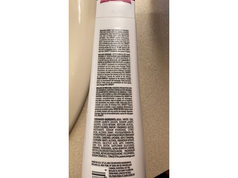 Biolage Shampoo, Full Density, 13.5 fl oz/400 mL