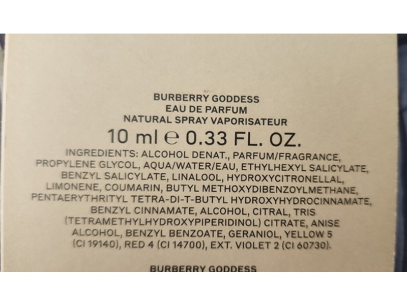 Burberry London England Goddess Eau De Parfum Set, 0.33 fl oz/10 mL