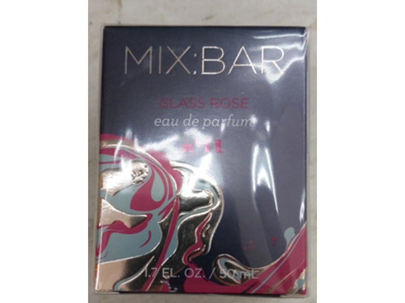 Mix:Bar Eau De perfume, Glass Rose, 1.7 fl oz/50 mL