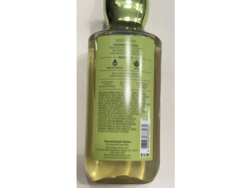 Bath & Body Works Body Wash, Waikiki, 10 fl oz/295 mL
