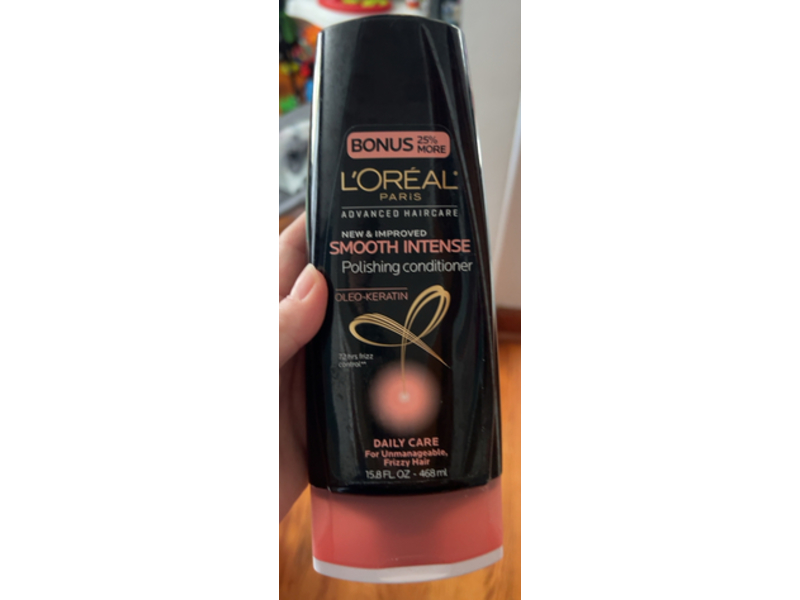 L'Oreal Paris Smooth Intense Polishing Conditioner, 15.8 fl oz/468 mL