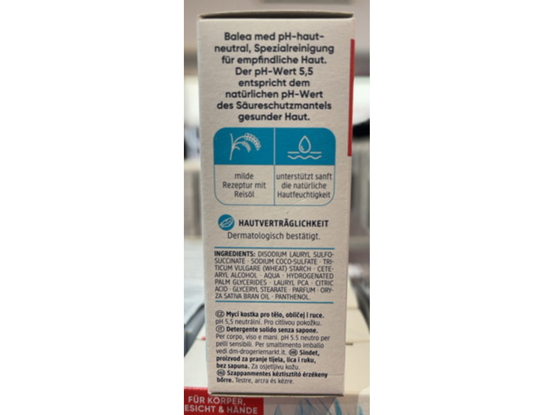 Balea Med Soap-free Wash Bar, 150 g