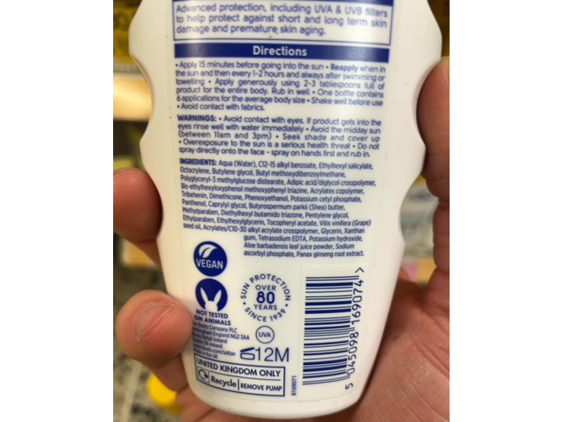 Boots Soltan Sensitive & Sun Allergy Protect Suncare Spray, SPF 30, 6.7 fl oz/200 mL