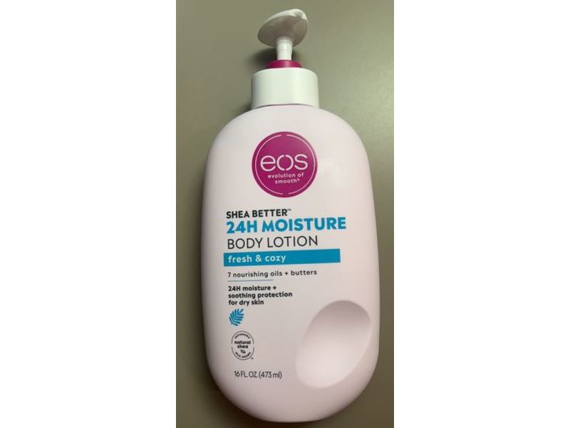 EOS Moisture Body Lotion, Fresh & Cozy, 16 fl oz/473 mL