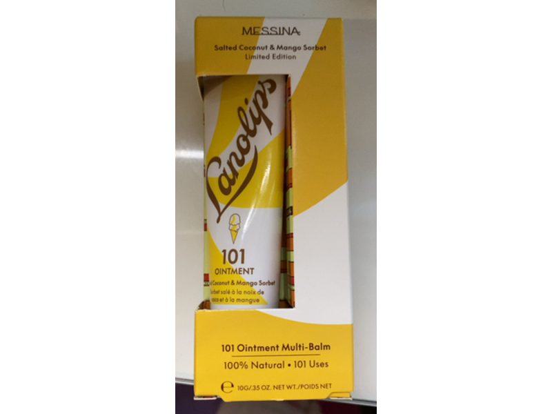 Lonalips 101 Ointment Multi-Balm , Salted Coconut & Mango Sorbet, 0.35 oz/10 g