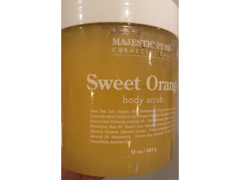 Majestic Pure Body Scrub, Sweet Orange, 10 oz/283 g