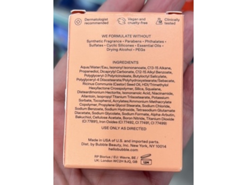 Bubble Under Cover Color Correcting Balm, Enhance, 0.5 fl oz/15 mL