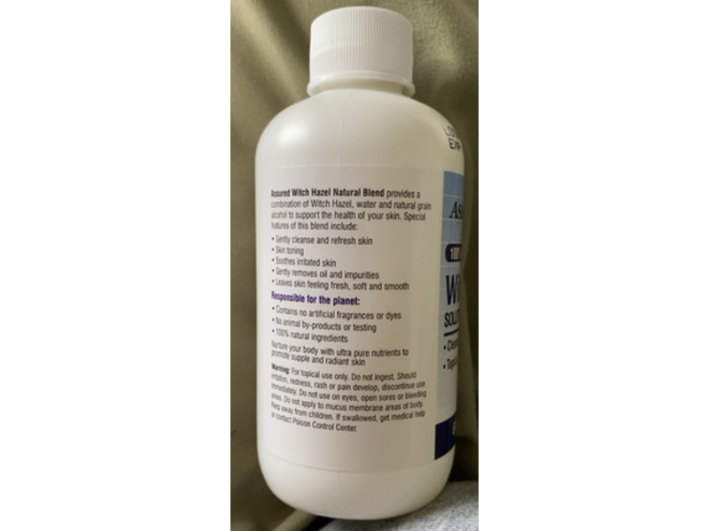 Assured Witch Hazel Solution, 6 fl oz/177 mL