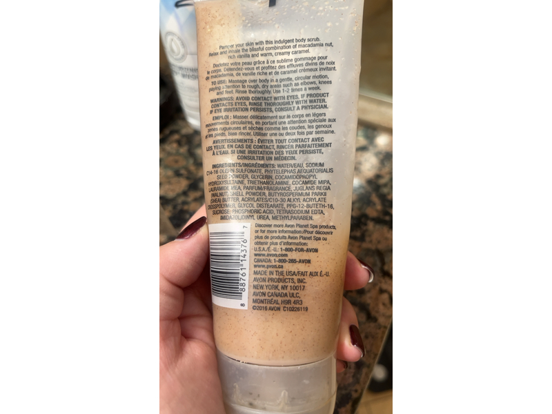 Avon Planet Spa Blissfully Nourishing Body Scrub with African Shea Butter, 6.7 fl oz/200 mL