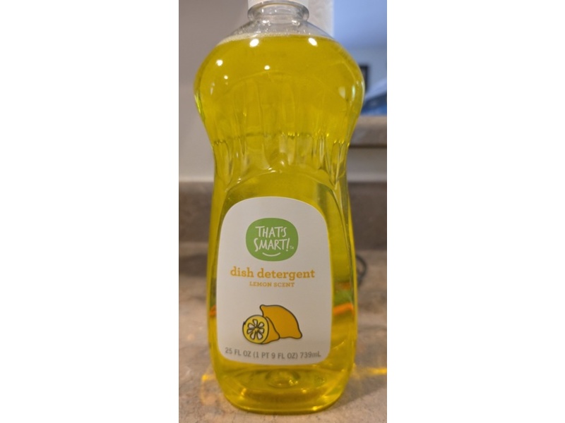 That's Smart Dish Detergent, Lemon Scent, 25 fl oz/739 mL