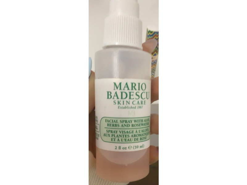 Mario Badescu Facial Spray, Herbs & Rose Water, 2 fl oz/59 mL