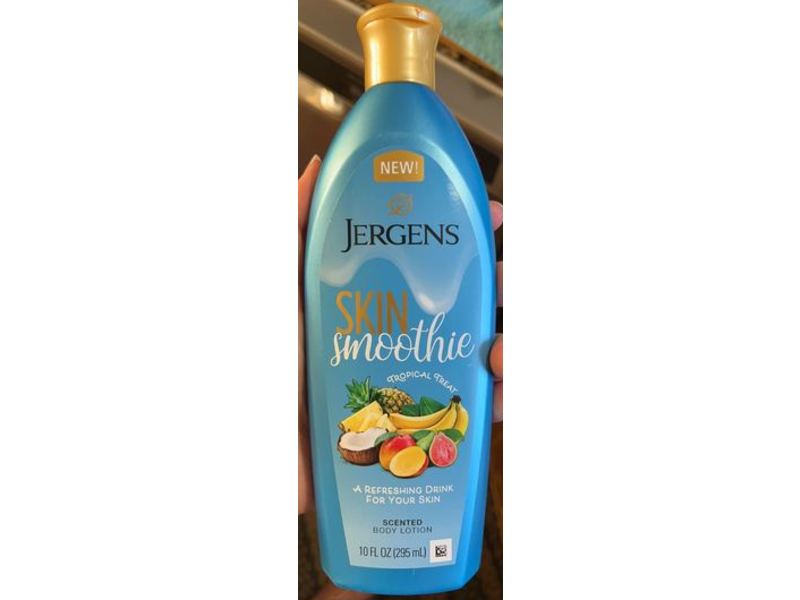 Jergens Skin Smoothine Body Lotion, Tropical Treat, Scented, 10 fl oz/295 mL