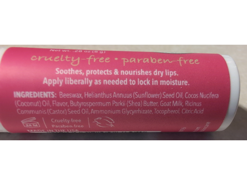 Dionis Goat Milk Natural Lip Balm, Watermelon Burst, 28 oz/8 g, Pack Of 6