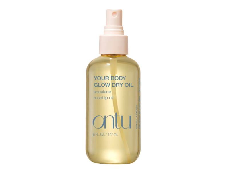 Ontu Your Body Glow Dry Oil, Vanilla Musk, 6 fl oz/177 mL
