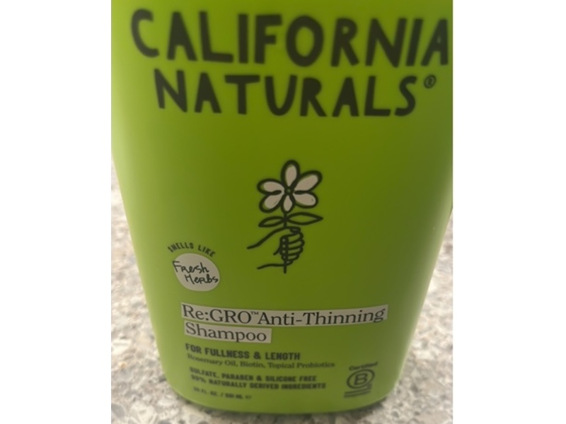 California Naturals Re:GRO Anti-Thinning Shampoo, 20 fl oz/591 mL