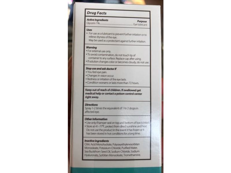 Optase Dry Eye Spray, 0.58 fl oz/17 mL, 300 Doses