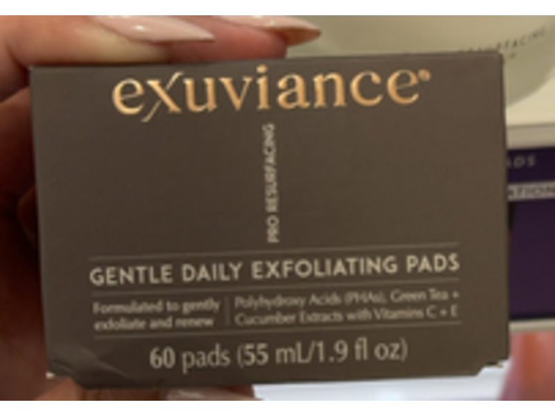 Exuviance Gentle Daily Exfoliating Pads, 1.9 fl oz/55 mL, 60 Count