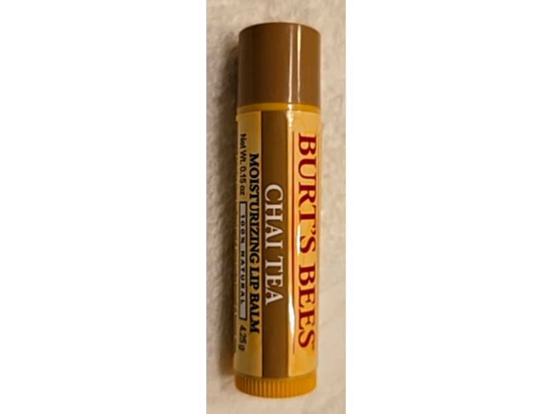 Burt's Bees Moisturizing Lip Balm, Chai Tea, 0.15 oz/4.25 g