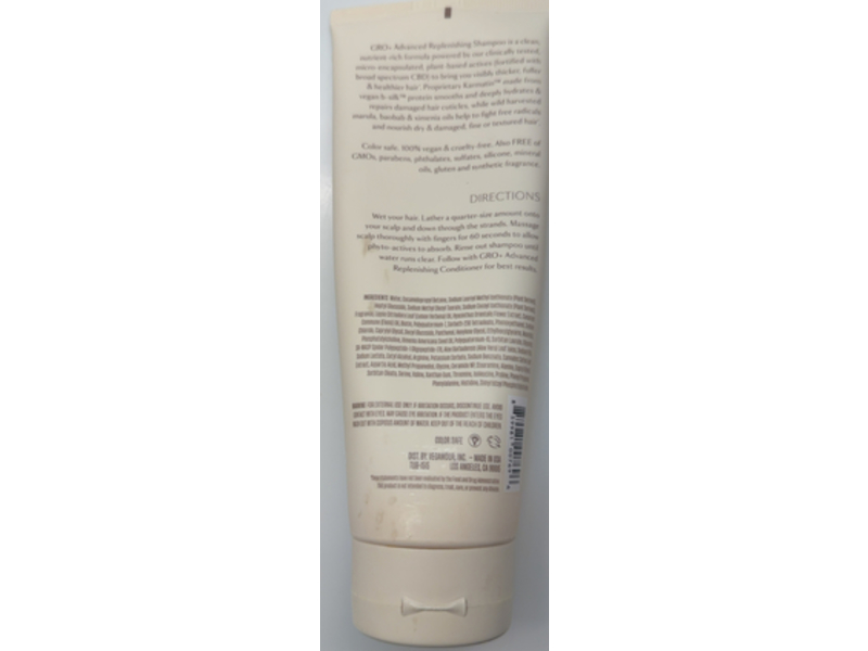 Vegamour Gro+ Advanced Replenishing Shampoo, 8 fl oz/236 mL