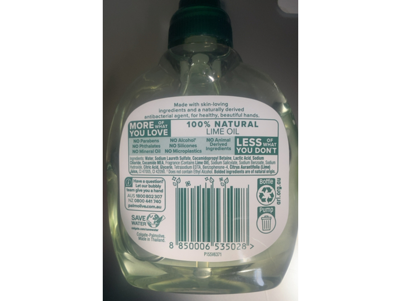 Palmolive Antibacterial Hand Wash, Odour Neutralising Lime, 250 mL